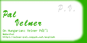 pal velner business card